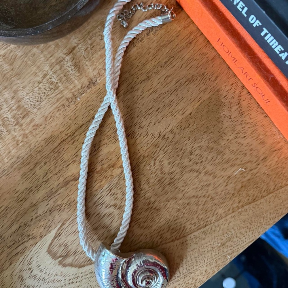 Silver Shell Pendant Necklace